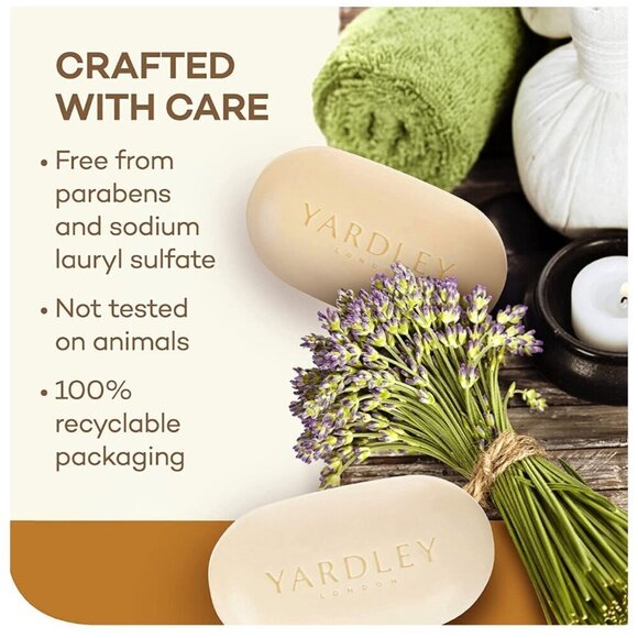 3 Yardley® London Shea Buttermilk Bar Soap NOURISHING Bath BAR 4.25oz - Picture 8 of 11